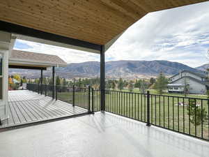 Mountain view off of the primary bedroom