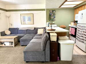 Kitchen with bar dining