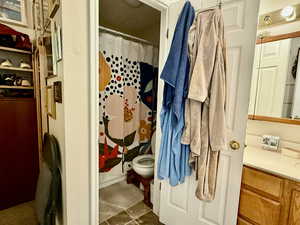 Full bathroom  separate tub and toilet