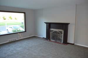 Older photo of upstairs living room without furniture