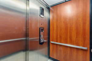 Detailed view of elevator