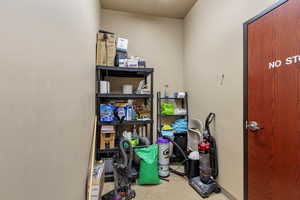 View of storage room