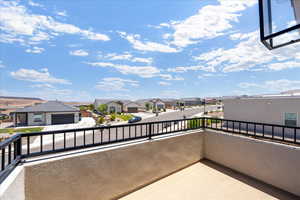 Balcony with a residential view