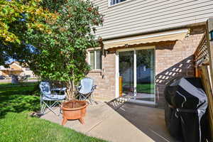 View of patio / terrace featuring a grill and an outdoor fire pit