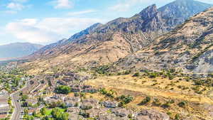 Mountain view featuring nearby suburban area