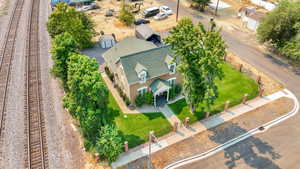 Aerial view of property and surrounding area