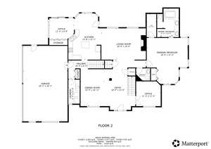 View of mainn level room layout