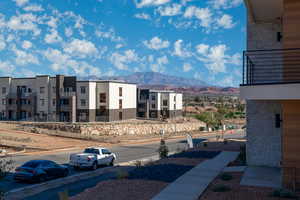 View of property featuring a mountain view
