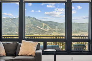 View of mountain backdrop