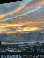 View of mountain background