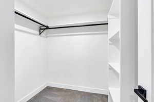 Master walk-in closet