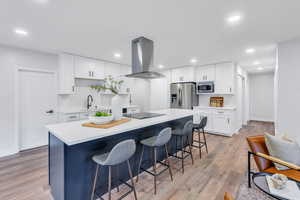 Extra seating at large island