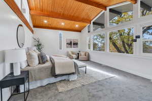 Huge master suite with views of BYU and Utah Lake