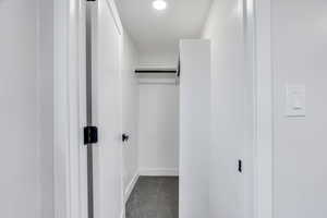 View of spacious closet for bedroom #5