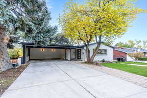 Mid-century home with beautiful trees