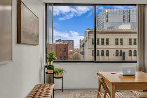 Office with a view of city