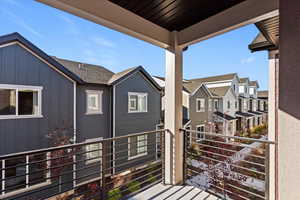 Balcony with a residential view