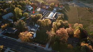 View of property location with nearby suburban area