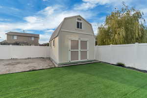 Shed for workout or kids playhouse
