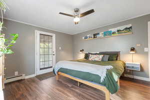 Door to private backyard