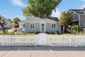 Fenced front yard