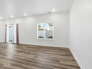 Great room off the kitchen with lots of natural light.