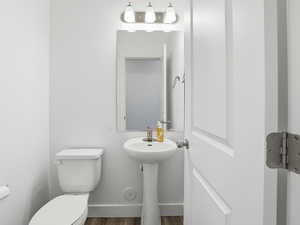 Half Bathroom on the main level