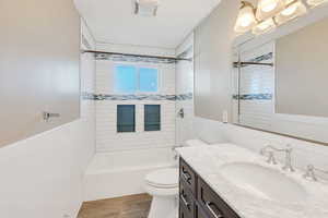 Main family bath with beautiful tilework