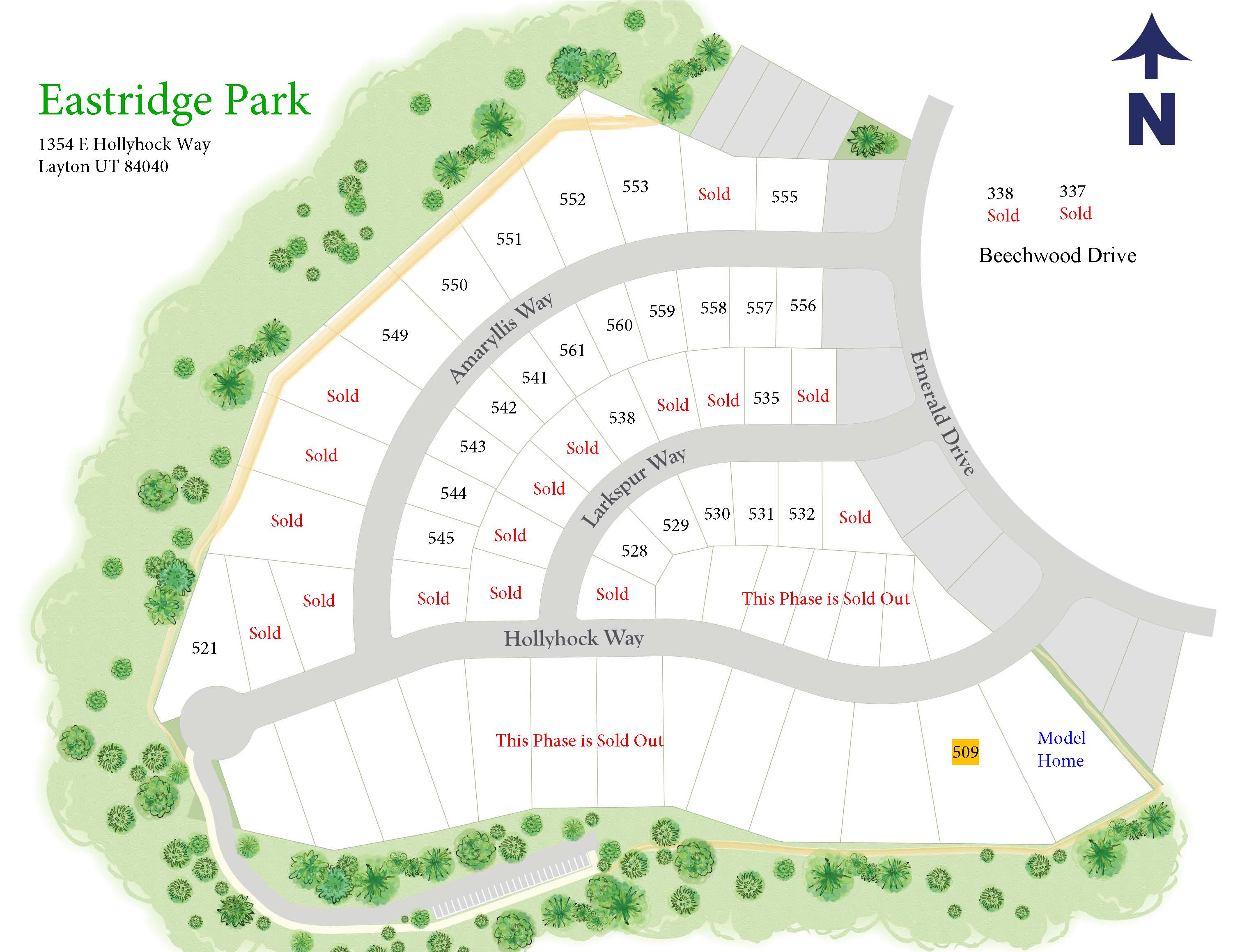 Map of parcels
