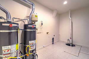 Lower Level Mechanical Room with Laundry