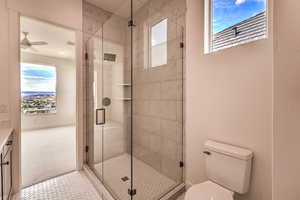 Main Level Guest Bathroom with Shower
