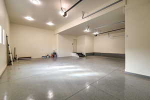 4 Car Garage with Epoxy Floor