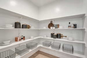 View of storage area