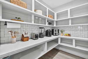 View of storage area