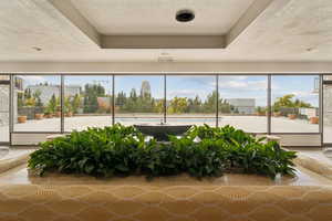 Lobby view toward community pool.