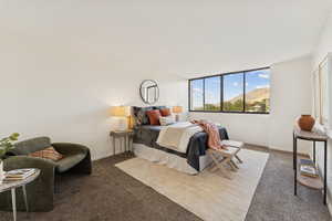 Oversized Primary Bedroom with beautiful views and plenty of room for a desk, couch, or flex space.