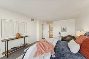 Bedroom with ensuite bathroom.