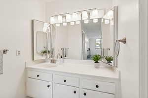 Primary bathroom vanity.