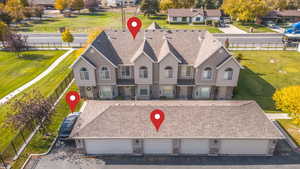 Aerial view of property and surrounding area