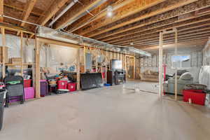 View of below grade area