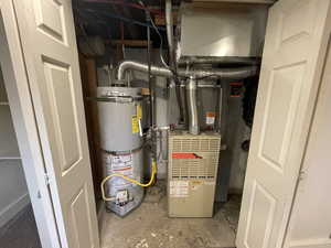 Utilities with secured water heater