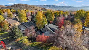 Aerial view of mountains