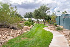 Surrounding community walking path