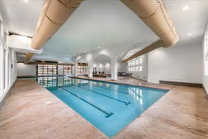 View of community indoor pool