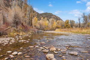 Water view with mountains