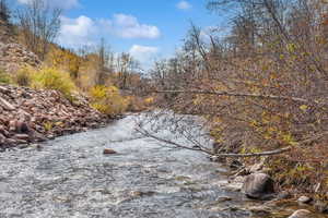 View of nature with a large body of water