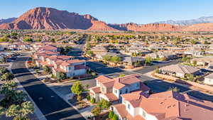 Bird's eye view of mountains