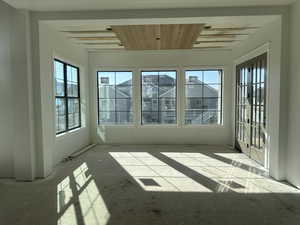 Details being installed in dining nook