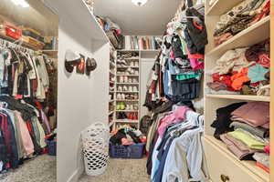 View of spacious closet