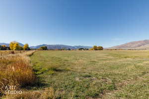 Mountain view featuring rural landscape